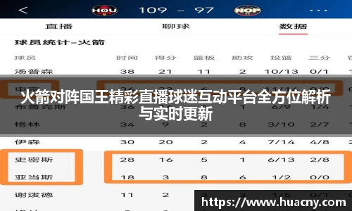 火箭对阵国王精彩直播球迷互动平台全方位解析与实时更新