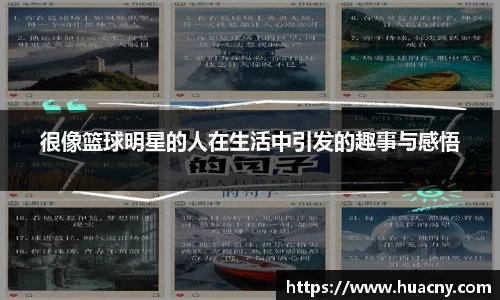 很像篮球明星的人在生活中引发的趣事与感悟